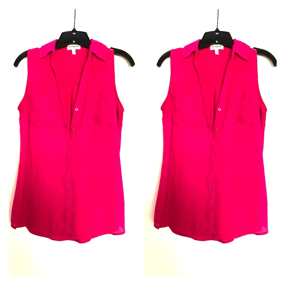 Chiffon business tank